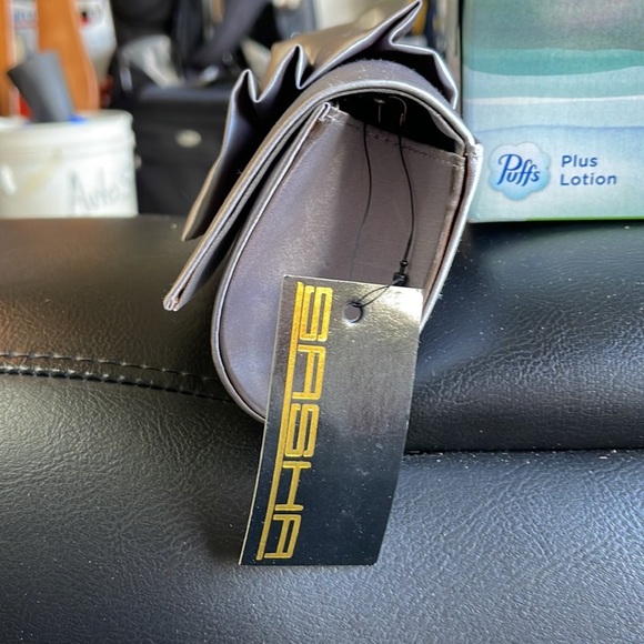 Sasha HandBag Purse with Ruffles and Gems - Picture 5 of 8